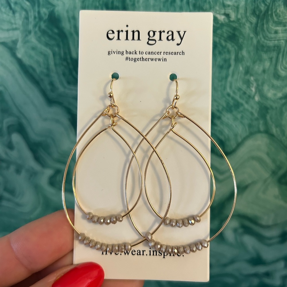 Erin Gray double tiered dangle earrings